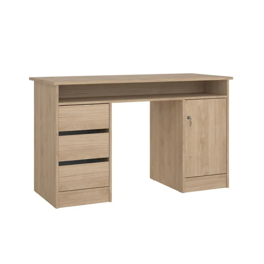 Bureaus< Bureau Boston Eiken - 126x76x55 cm