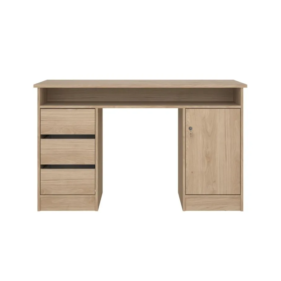 Bureaus< Bureau Boston Eiken - 126x76x55 cm
