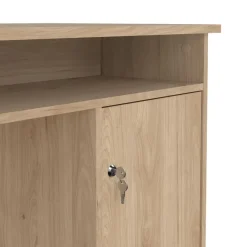 Bureaus< Bureau Boston Eiken - 126x76x55 cm