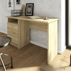 Bureaus< Bureau Boston Eiken - 121x73x49 cm