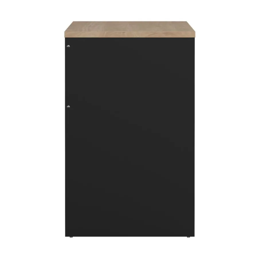 Bureaus< Bureau Boston Eiken / Zwart - 131x77x49 cm