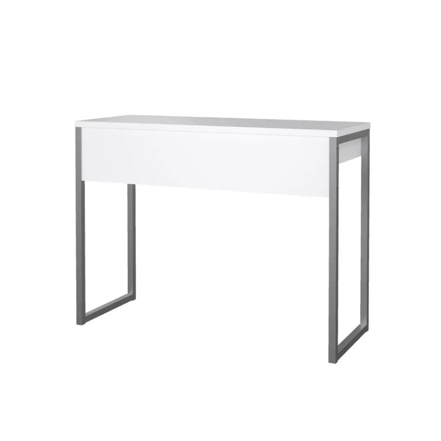 Bureaus|Sidetables< Bureau Boston Hoogglans Wit - 102x77x40 cm