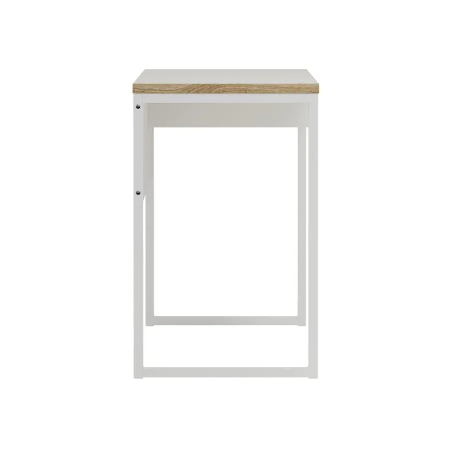 Bureaus< Bureau Boston Wit / Eiken - 130x77x49 cm