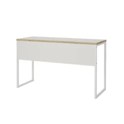 Bureaus< Bureau Boston Wit / Eiken - 130x77x49 cm