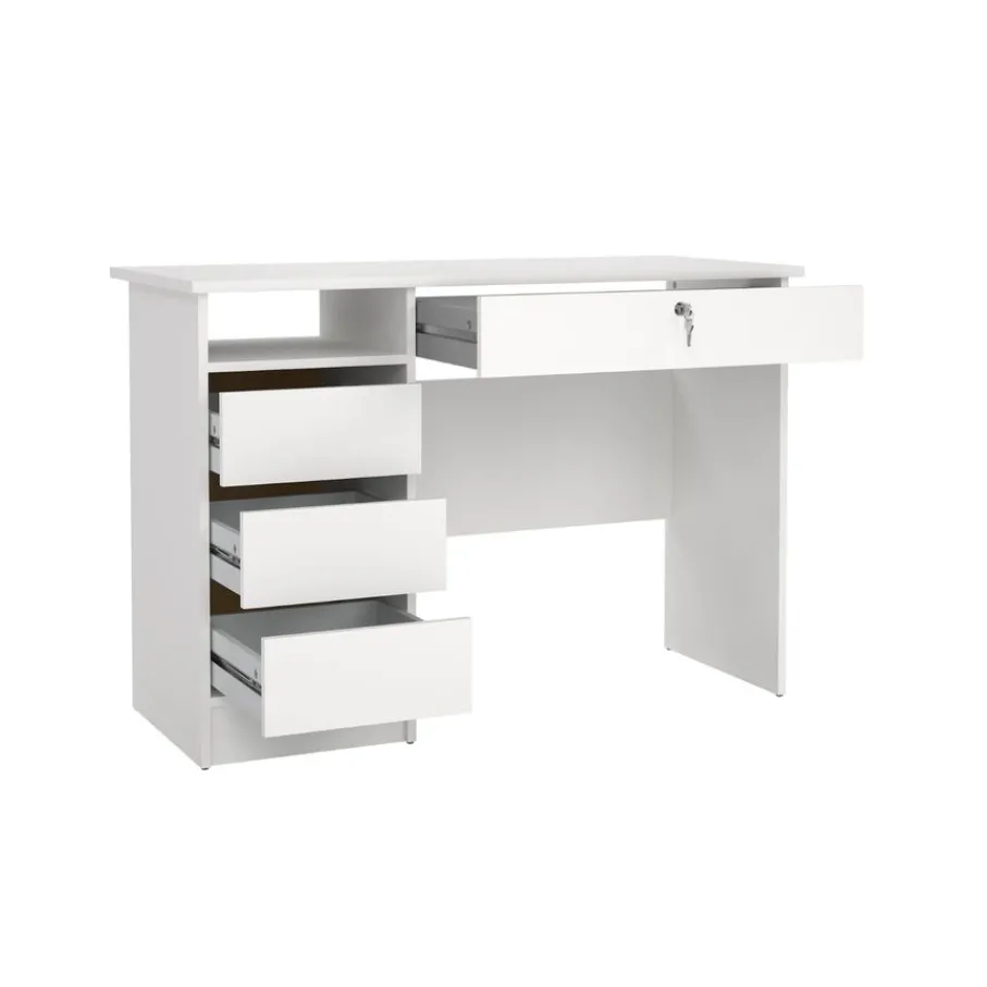 Bureaus< Bureau Boston Wit - 110x76x49 cm