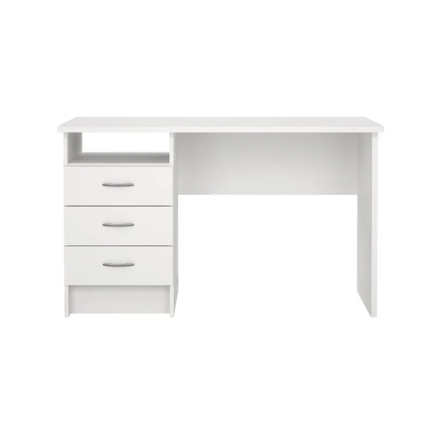 Bureaus< Bureau Boston Wit - 121x73x49 cm