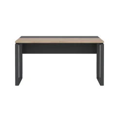 Bureaus< Bureau Bram Donkergrijs / Eiken - 150x76x60 / 150x76x40 cm