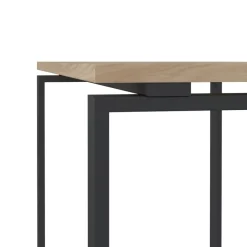 Bureaus|Sidetables< Bureau Bram Eiken / Donkergrijs - 120x76x60 cm