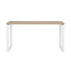 Bureaus|Sidetables< Bureau Bram Eiken / Wit - 150x76x60 cm