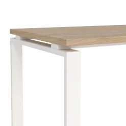 Bureaus|Sidetables< Bureau Bram Eiken / Wit - 150x76x60 cm