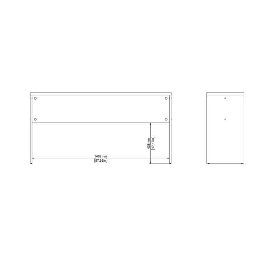 Bureaus< Bureau Bram Uitbreiding Donkergrijs - 150x76x40 cm