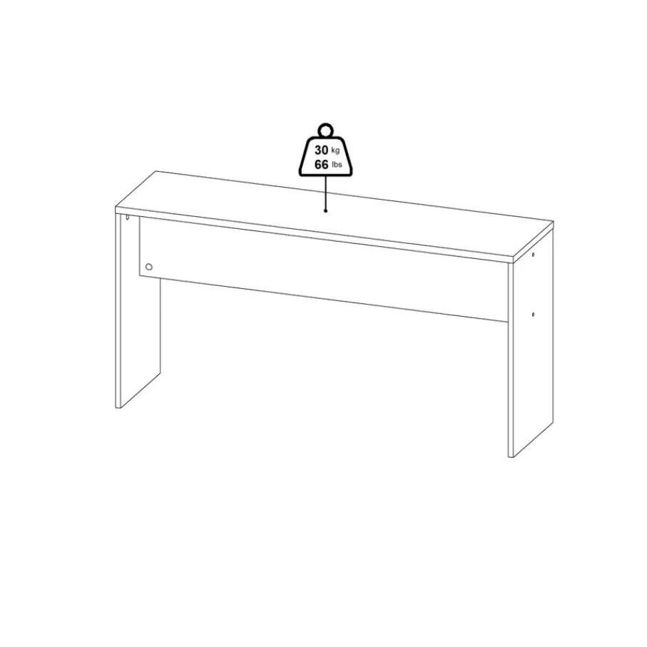 Bureaus< Bureau Bram Uitbreiding Wit - 150x76x40 cm
