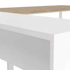 Bureaus< Bureau Bram Wit / Eiken - 150x76x60 / 150x76x40 cm