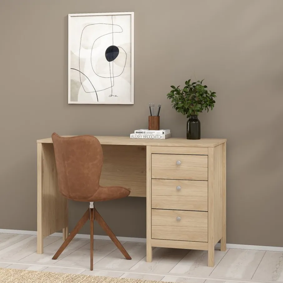 Bureaus< Bureau Dallas Eiken - 121x77x48 cm