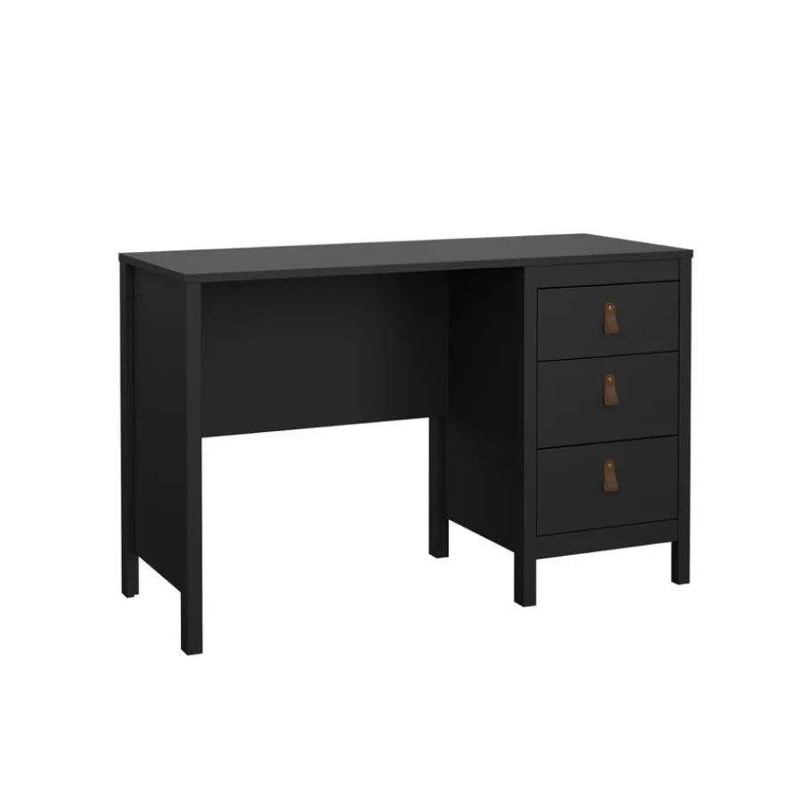 Bureaus< Bureau Dallas Zwart - 121x77x48 cm