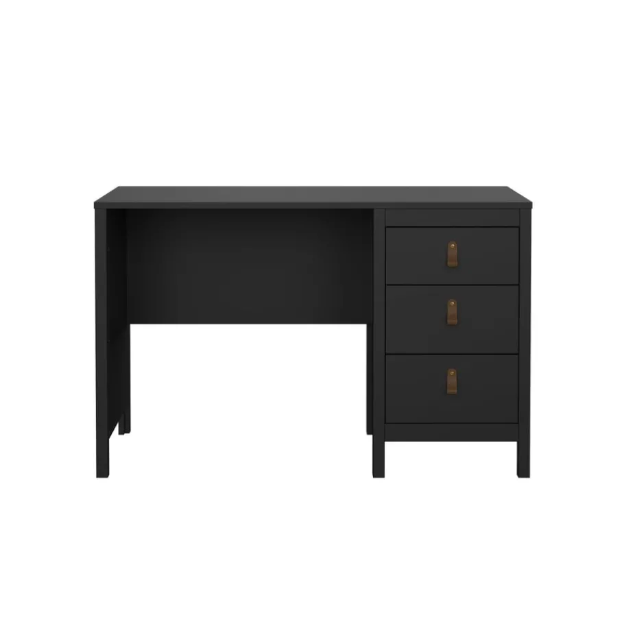 Bureaus< Bureau Dallas Zwart - 121x77x48 cm