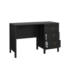 Bureaus< Bureau Dallas Zwart - 121x77x48 cm