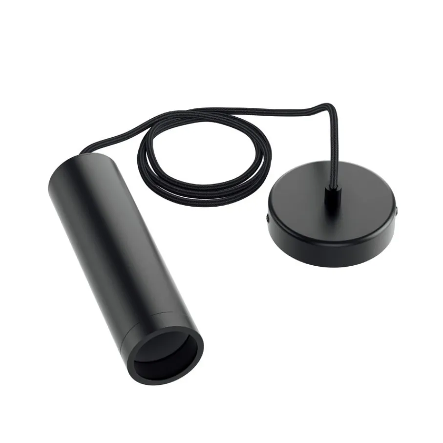 Hanglampen<Calex Hanglamp Pendel Zwart - GU10 - Ø 10 cm