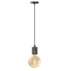 Hanglampen<Calex Hanglamp Retro Gun Metal - E27 - Ø 10 cm
