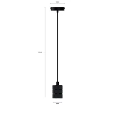Hanglampen<Calex Hanglamp Retro Zwart - 150 cm