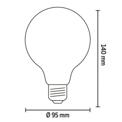 Lichtbronnen<Calex Lichtbron E27 Globelamp Goud