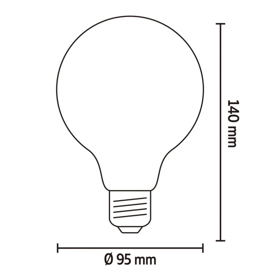 Lichtbronnen<Calex Lichtbron E27 Globelamp Goud