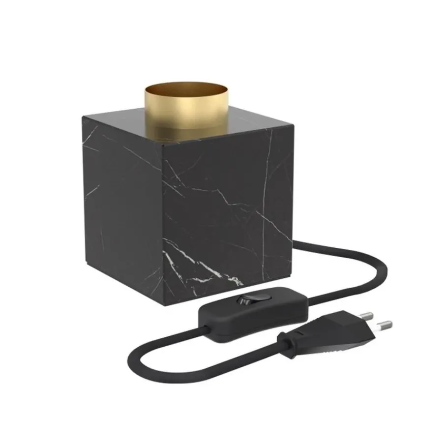 Tafellampen<Calex Tafellamp Zwart - E27 - 9x9 cm