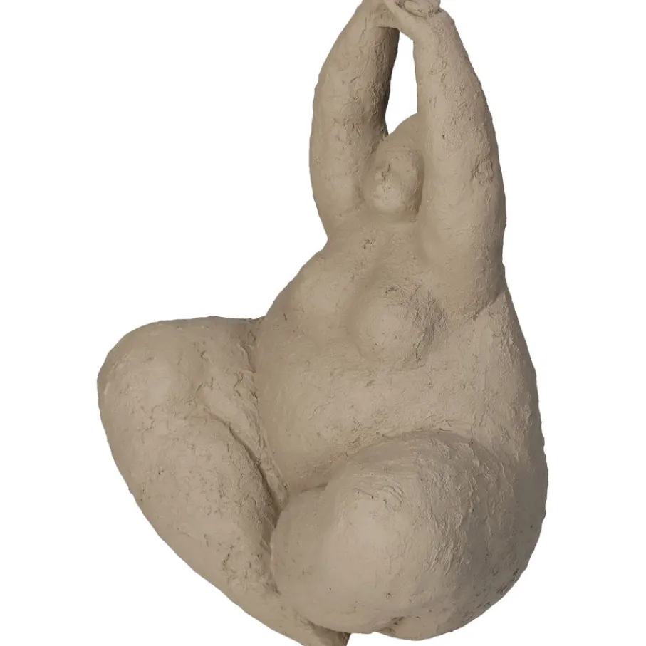 Decoratie Beelden< Deco Beeld Feline Beige - 24 cm hoog