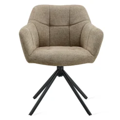 Eetkamerstoelen< Draaibare Eetkamerstoel Ana Taupe