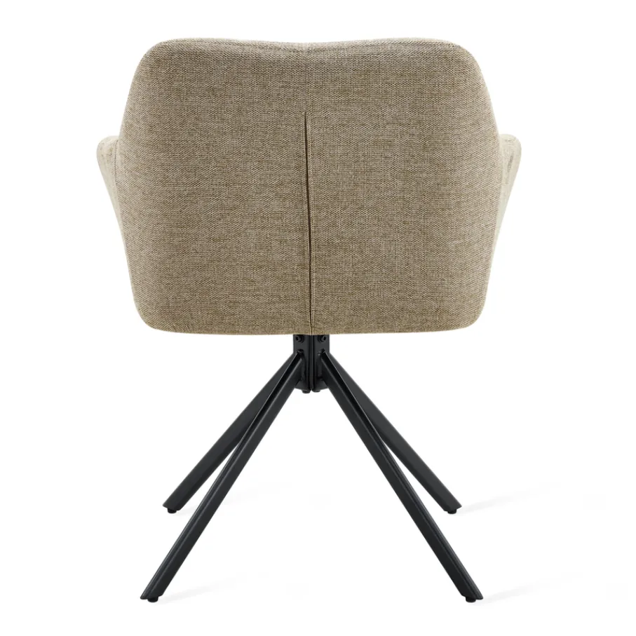 Eetkamerstoelen< Draaibare Eetkamerstoel Ana Taupe