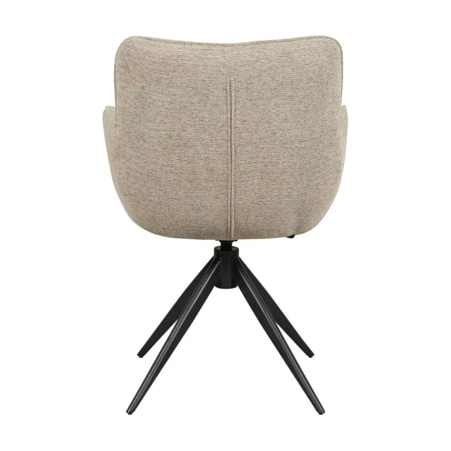 Eetkamerstoelen< Draaibare Eetkamerstoel Bente Beige