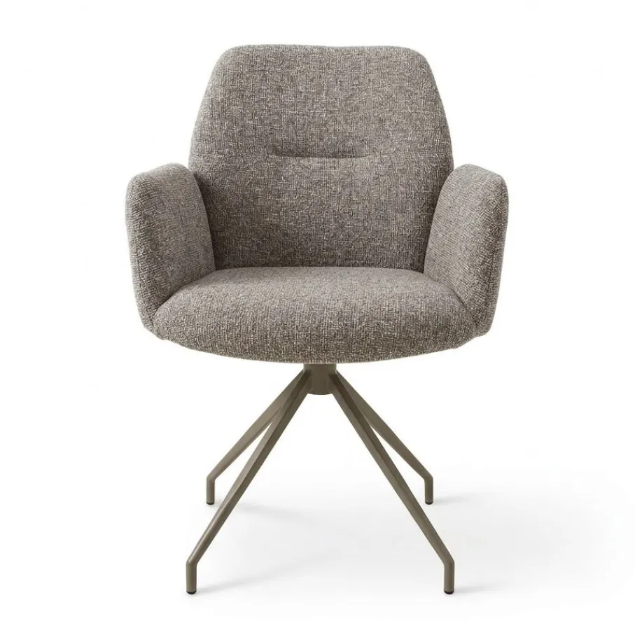 Eetkamerstoelen< Draaibare Eetkamerstoel Borup Lichtbruin