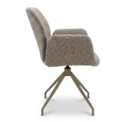 Eetkamerstoelen< Draaibare Eetkamerstoel Borup Lichtbruin