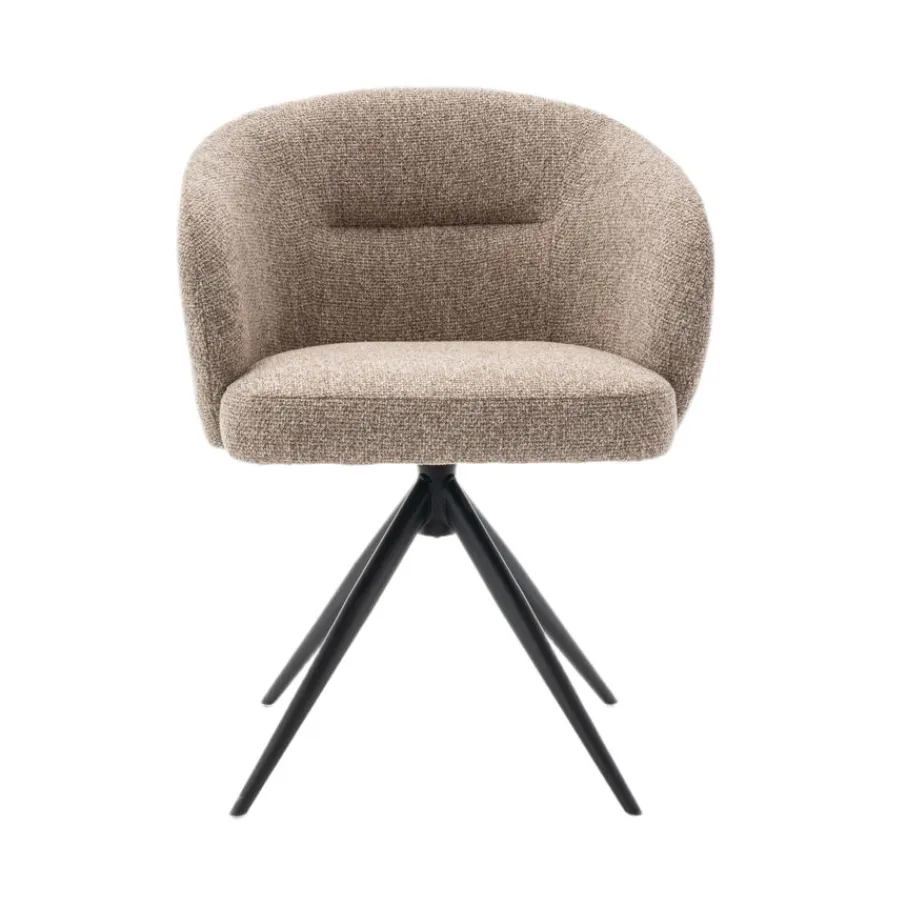 Eetkamerstoelen< Draaibare Eetkamerstoel Connor Beige