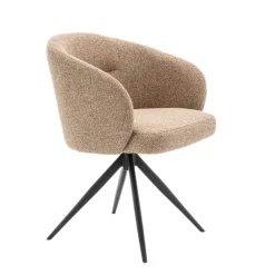 Eetkamerstoelen< Draaibare Eetkamerstoel Connor Mosterd