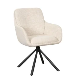 Eetkamerstoelen< Draaibare Eetkamerstoel Genk Beige