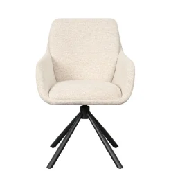 Eetkamerstoelen< Draaibare Eetkamerstoel Genk Beige