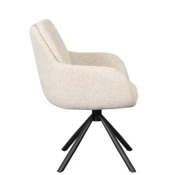 Eetkamerstoelen< Draaibare Eetkamerstoel Genk Beige