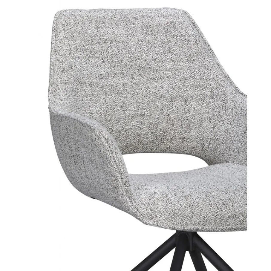 Eetkamerstoelen< Draaibare Eetkamerstoel Halfweg Grijs