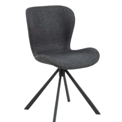 Eetkamerstoelen< Draaibare Eetkamerstoel Isak Donkergrijs