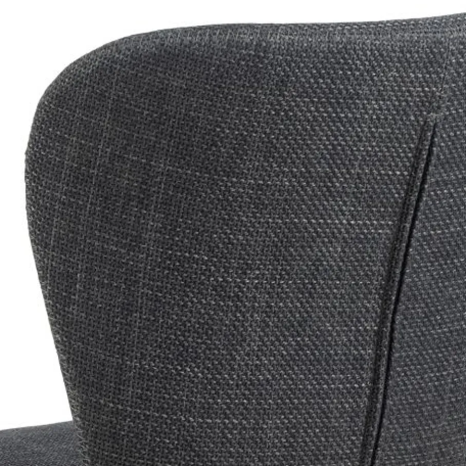Eetkamerstoelen< Draaibare Eetkamerstoel Isak Donkergrijs