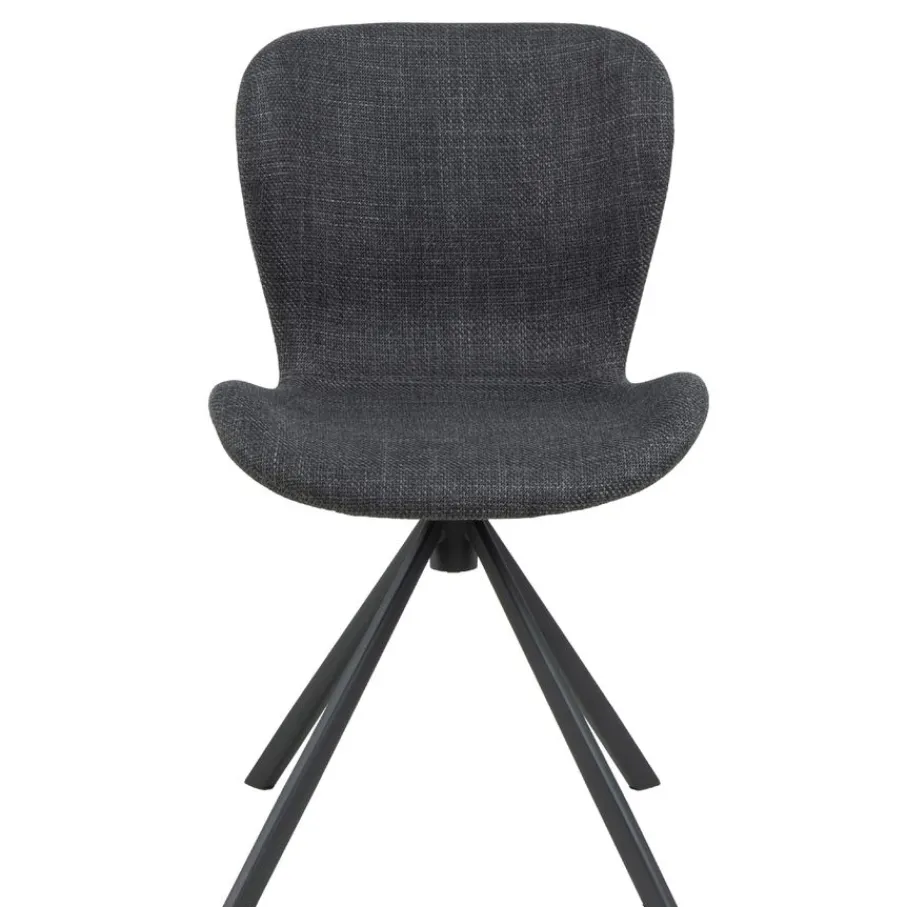 Eetkamerstoelen< Draaibare Eetkamerstoel Isak Donkergrijs