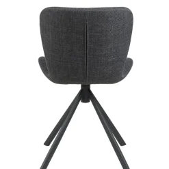 Eetkamerstoelen< Draaibare Eetkamerstoel Isak Donkergrijs