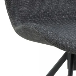 Eetkamerstoelen< Draaibare Eetkamerstoel Isak Donkergrijs