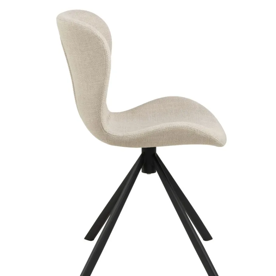 Eetkamerstoelen< Draaibare Eetkamerstoel Isak Beige