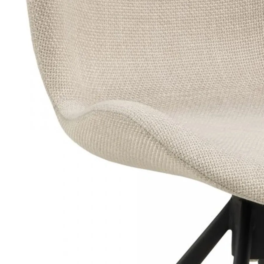 Eetkamerstoelen< Draaibare Eetkamerstoel Isak Beige