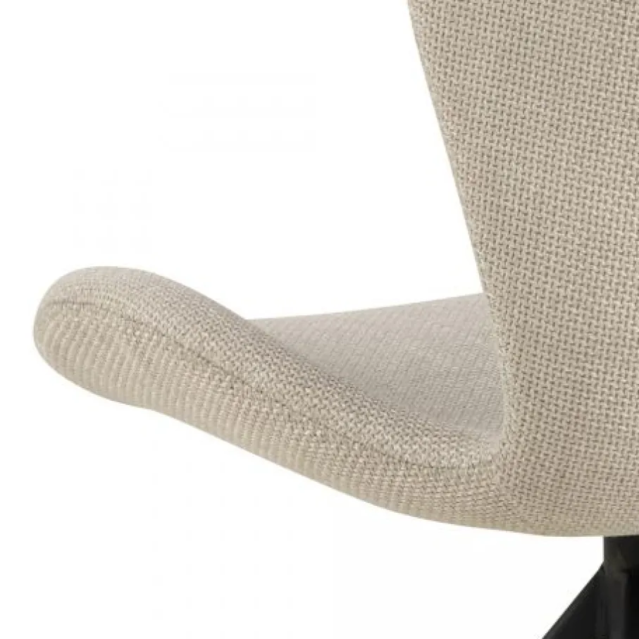 Eetkamerstoelen< Draaibare Eetkamerstoel Isak Beige