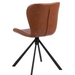 Eetkamerstoelen< Draaibare Eetkamerstoel Isak Cognac