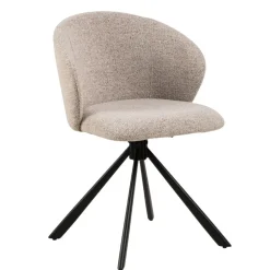 Eetkamerstoelen< Draaibare Eetkamerstoel Jaki Beige