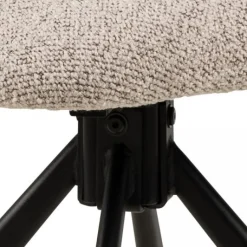 Eetkamerstoelen< Draaibare Eetkamerstoel Jaki Beige
